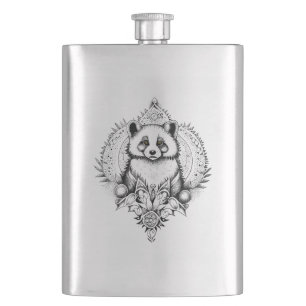 Rood Panda Wild Dier Natuur Illustratie Art Tatt Flacon