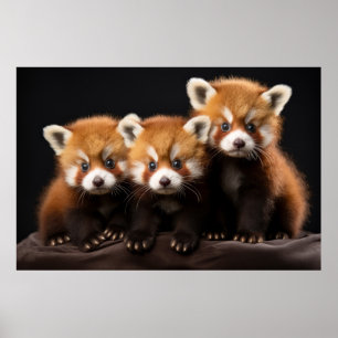 Rood Panda Wild Dierenportret Natuur Beauty Poster