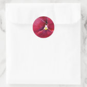 Rood Pansy bruiloft stickers envelop afdichtingen (Tas)