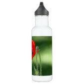 Rood papaver Aluminium 24oz Waterfles (Rechts)