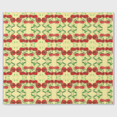 Rood papaver inpakpapier - Kies kleur (Vlak)