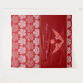 Rood papier met dubbele wending voor gebak wandkleed (Voorkant (horizontaal))