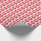 Rood papier met roze pi-vulling (Hoek)
