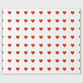 Rood papier voor het oppakken van harten (Vlak)