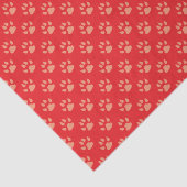 Rood papier voor kerstcadeau (Detail)