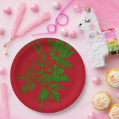 ROod Papieren Bordje (Feest)