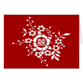 Rood ・ Papieren snijbloemen ・ Dubbel geluk
