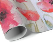 Rood Papierpapier voor papavermakerijen Waterverf Cadeaupapier (Rol Hoek)