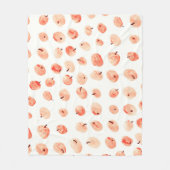 Rood paradijsappelpatroon fleece deken (Voorkant)