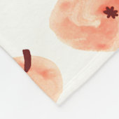 Rood paradijsappelpatroon fleece deken (Hoek)