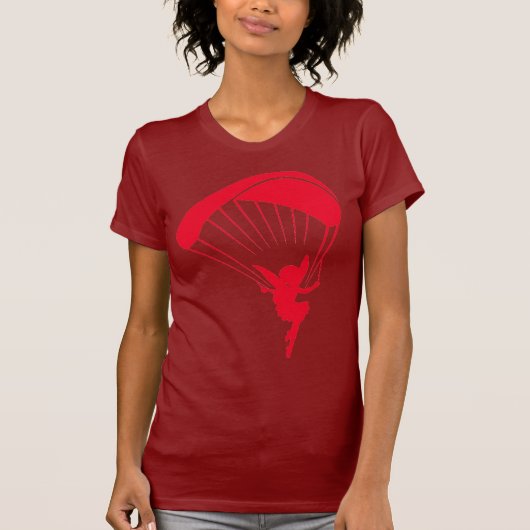 Rood Paraglidepixie T-shirt (Voorkant)