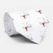 Rood paraplu koppel New York cool trendy mooi Stropdas (Opgerold)