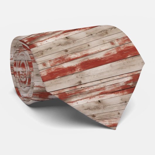  rood patriottisch nephout stropdas (Opgerold)