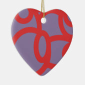 rood patroon 646 keramisch ornament (Rechts)