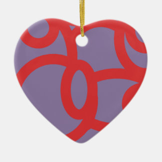 rood patroon 646 keramisch ornament