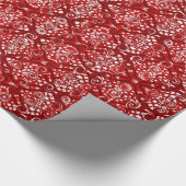 Rood patroon decoratief inpakpapier (Hoek)