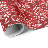 Rood patroon decoratief inpakpapier (Rol Hoek)