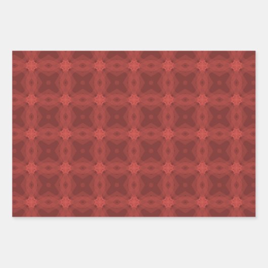 Rood patroon inpakpapier vel (Voorkant 3)