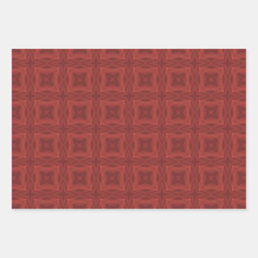 Rood patroon inpakpapier vel (Voorkant)