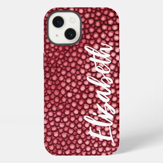 Rood Patroon iPhone Hoesje (Achterkant)