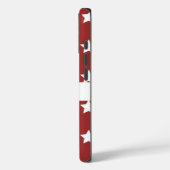 Rood patroon met sterren Case-Mate iPhone case (Achterkant / Links)