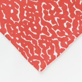 Rood patroon verwijderen fleece deken (Hoek)