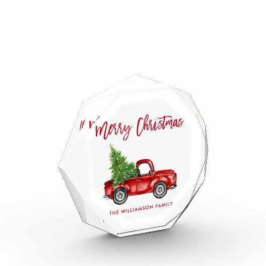 Rood penseel  kerstmis met gebak fotoblokken (Links)