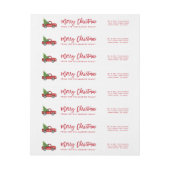 Rood penseelscript  kerstboom (Vel)