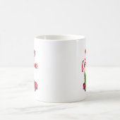 Rood penseelscript kerstboom koffiemok (Center)