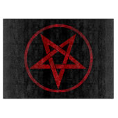 Rood pentagram snijplank (Voorkant)