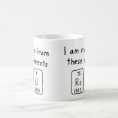 Rood periodiek lijstnaam mok (Center)