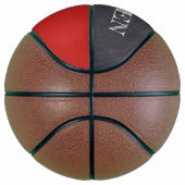 Rood persoonlijk naamnummer Chalkboard etsen Basketbal (Rechts)