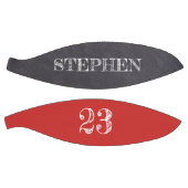 Rood persoonlijk naamnummer Chalkboard etsen Basketbal (Panelen)