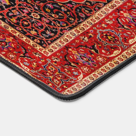 Rood Perzisch tapijt van Mashhad Desk Mat (Hoek)
