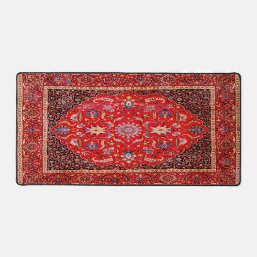 Rood Perzisch tapijt van Mashhad Desk Mat (Voorkant)