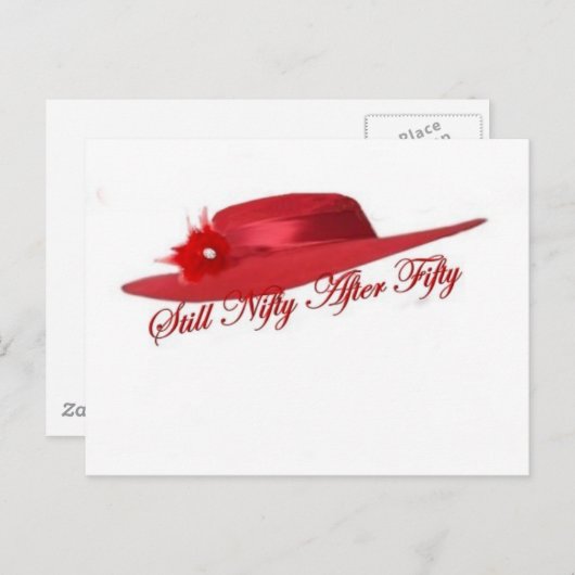 rood pet briefkaart (Voorkant / Achterkant)