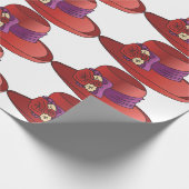 Rood Pet Cadeaupapier (Hoek)