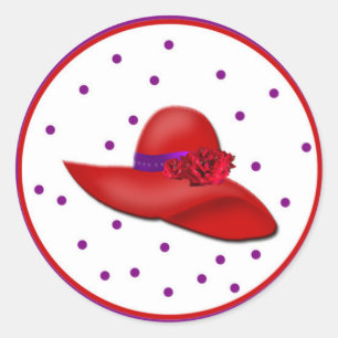 Rood Pet Galore Ronde tickers Sticker