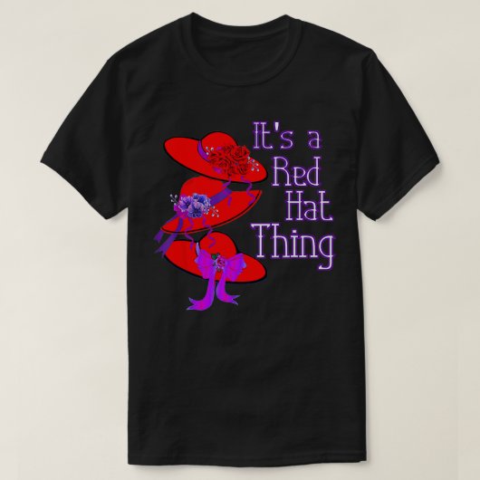 Rood Pet Het is een Rood Pet Gift T-shirt (Design voorkant)