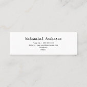 Rood Pet - Naam Afstuderen Kaarten invoegen Mini Visitekaartje (Achterkant)