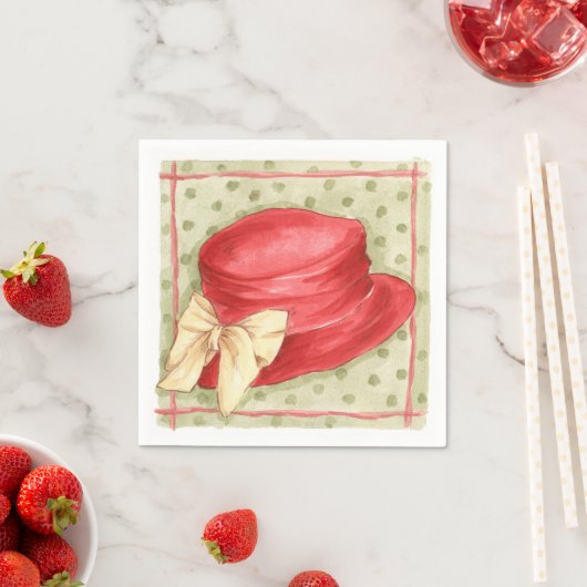 Rood Pet - Papieren servetten (Insitu)