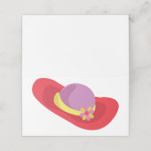 Rood Pet Plaatskaartje (Buitenkant ongevouwen)