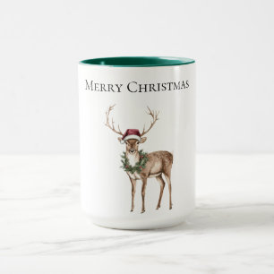 Rood Pet rendier kerst Mok