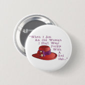 Rood Pet Ronde Button 5,7 Cm (Voorkant /achterkant)