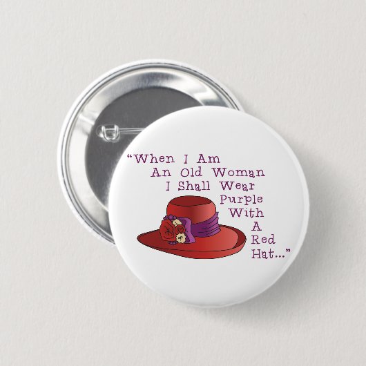 Rood Pet Ronde Button 5,7 Cm (Voorkant /achterkant)