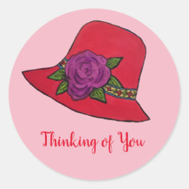 Rood Pet Ronde Sticker