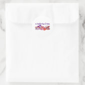 rood_pet_ ronde sticker (Tas)