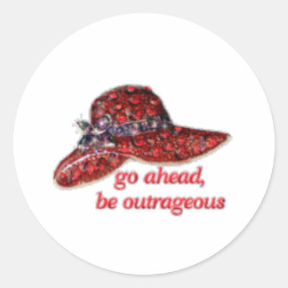 rood pet ronde sticker