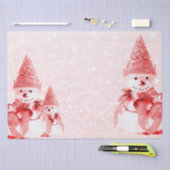 Rood Pet Sneeuwman Vakantie Tissue Papier (Craft)