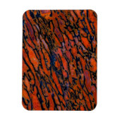 Rood Petrified dinosaur bone Magneet (Verticaal)